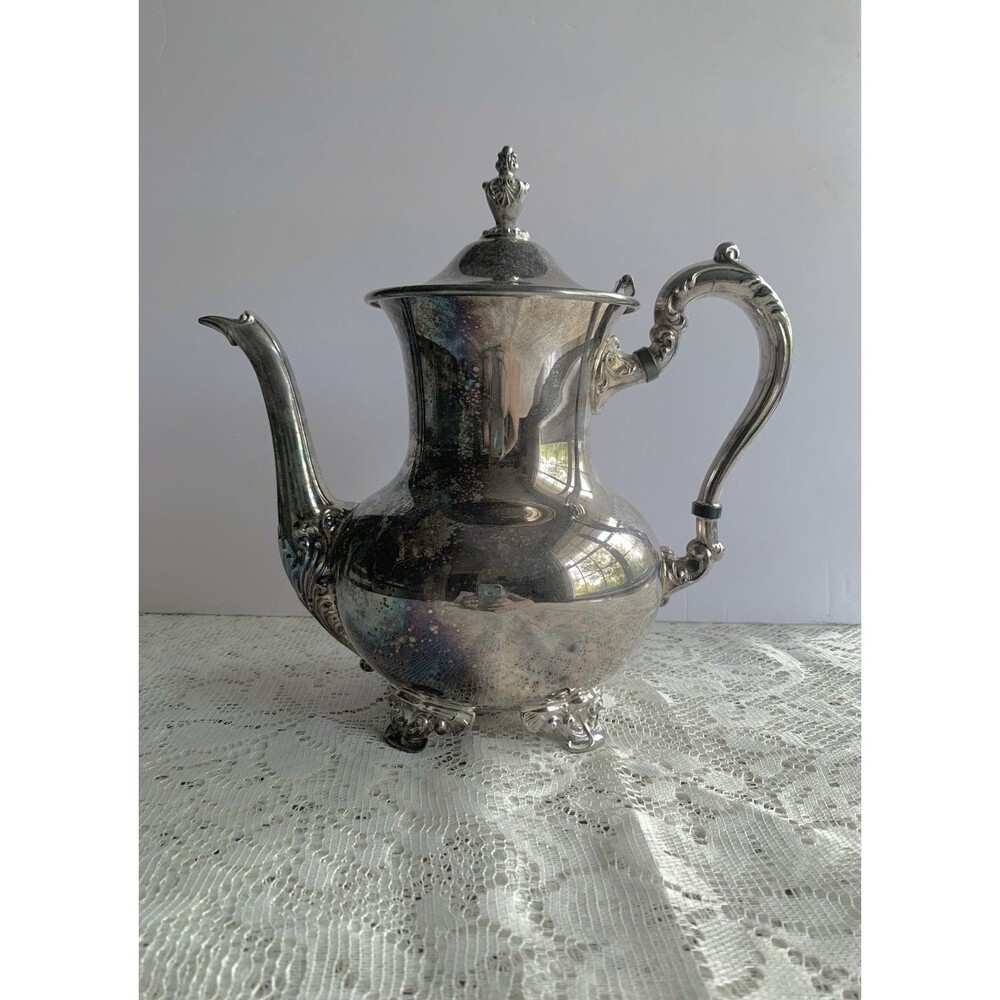 Towle Silverplated Coffee Tea Pot Victorian Silverplated 9.5" Hollowware